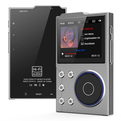 Portable Hi-Res Digital Audio Player - DSD, Dual DAC, Bluetooth 5.0, Expandable Storage(Grey 16GB + 32GB) V888-ELOSUNG35695