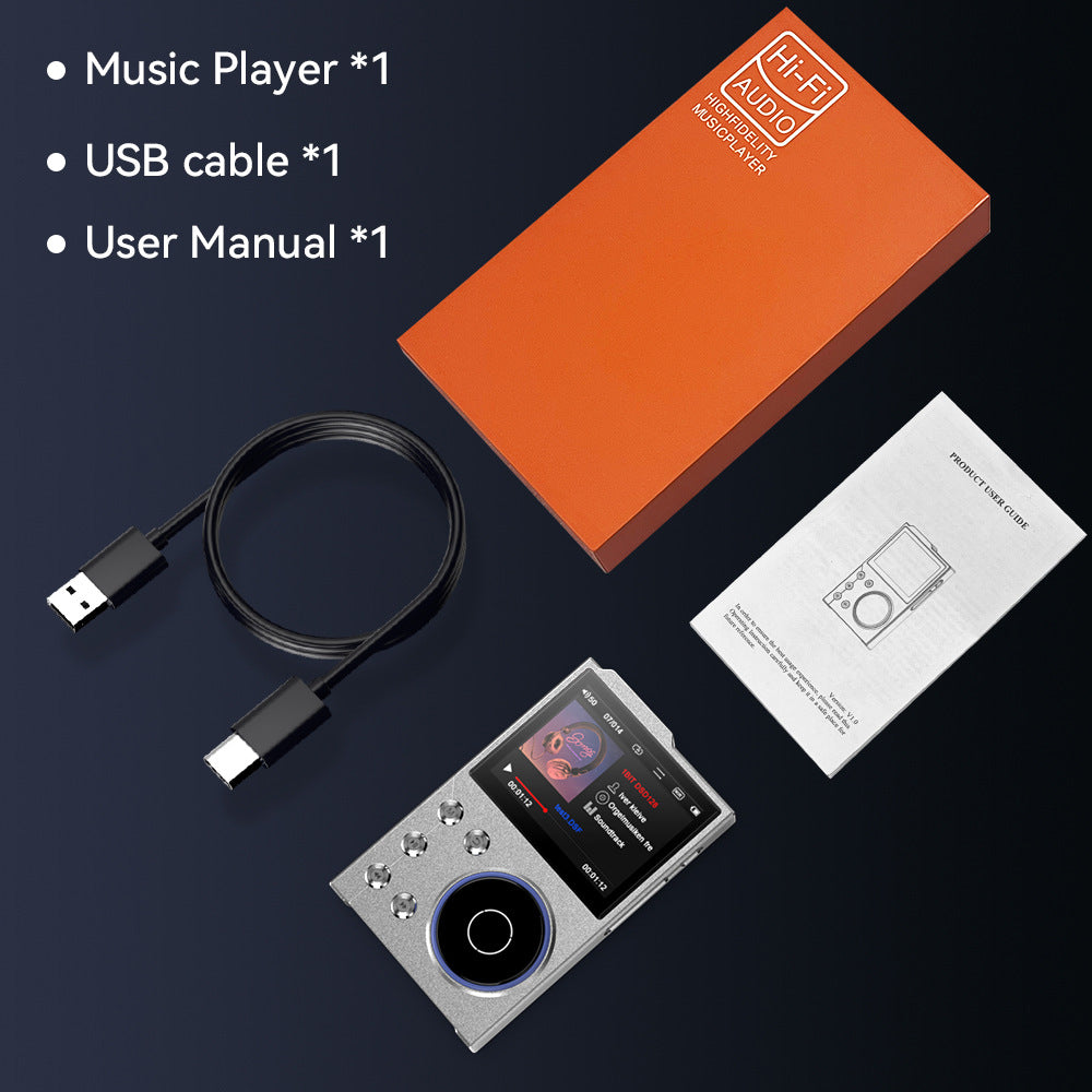 Portable Hi-Res Digital Audio Player - DSD, Dual DAC, Bluetooth 5.0, Expandable Storage(BLACK 16GB + 16GB) V888-ELOSUNG35696