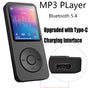 Portable Digital Music Player - Bluetooth 5.4, Hi-Fi Lossless Sound, 8GB Built-in & Expandable Storage(black V888-ELOSUNG35698