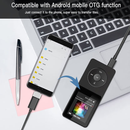 Portable Digital Music Player - Bluetooth 5.4, Hi-Fi Lossless Sound, 8GB Built-in & Expandable Storage(black V888-ELOSUNG35700