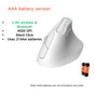 Ergonomic Vertical Mouse - Multi-Device Bluetooth5.0 & 2.4G Wireless, Adjustable DPI, Silent Click(white) V888-ELOSUNG35703