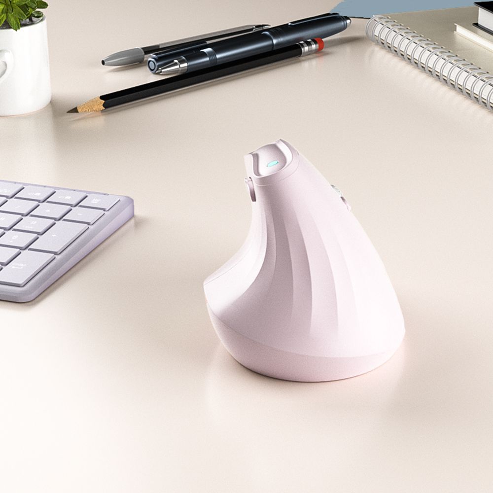 Ergonomic Vertical Mouse - Multi-Device Bluetooth5.0 & 2.4G Wireless, Adjustable DPI, Silent Click(white) V888-ELOSUNG35703