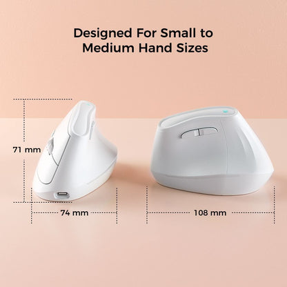 Ergonomic Vertical Mouse - Multi-Device Bluetooth5.0 & 2.4G Wireless, Adjustable DPI, Silent Click(pale V888-ELOSUNG35704