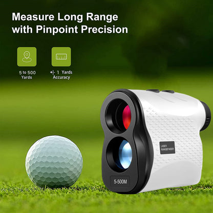 Long Range Laser Rangefinder - 5-500 Yards, Pinpoint Accuracy, Ergonomic Design(White) V888-ELOSUNG35723