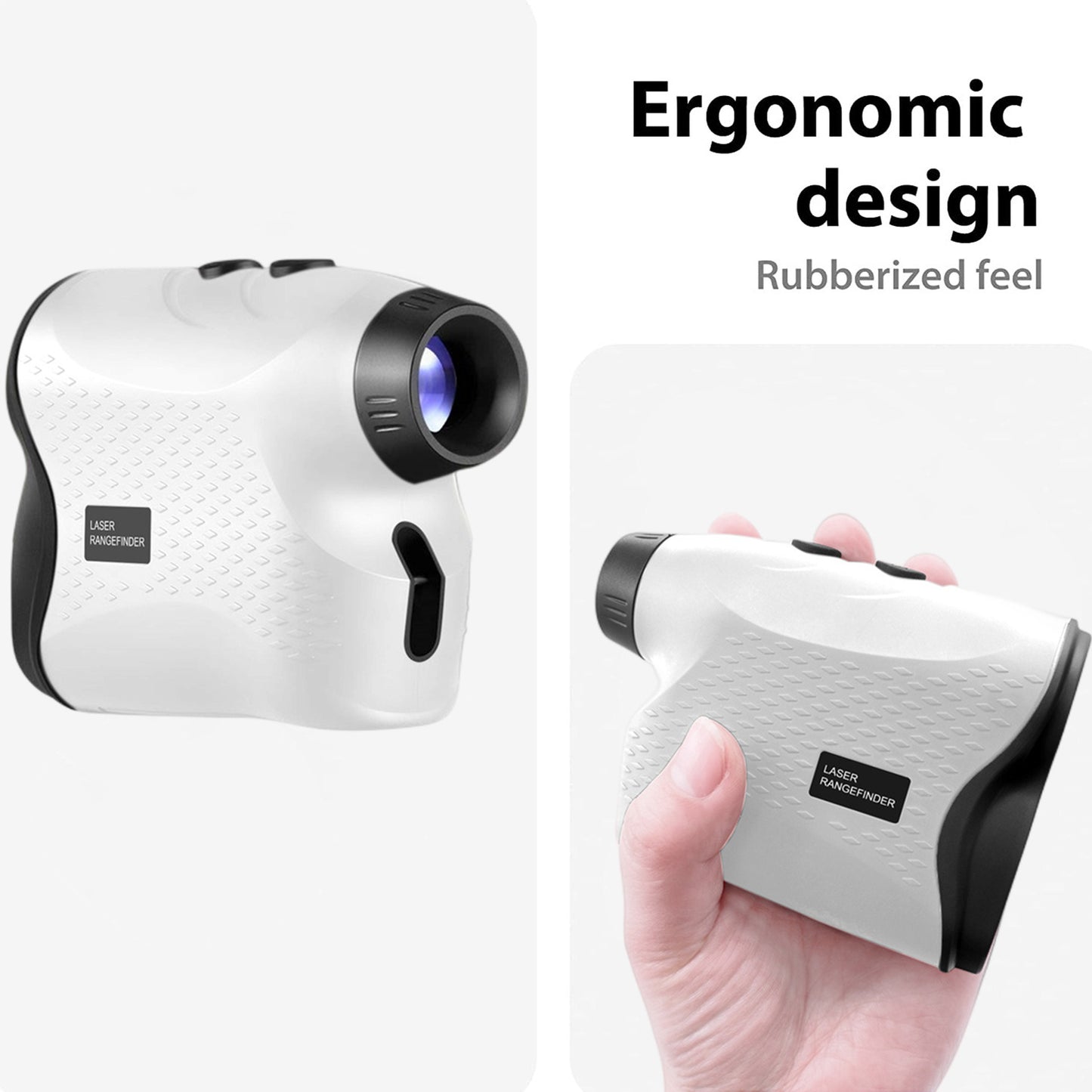 Long Range Laser Rangefinder - 5-500 Yards, Pinpoint Accuracy, Ergonomic Design(White) V888-ELOSUNG35723