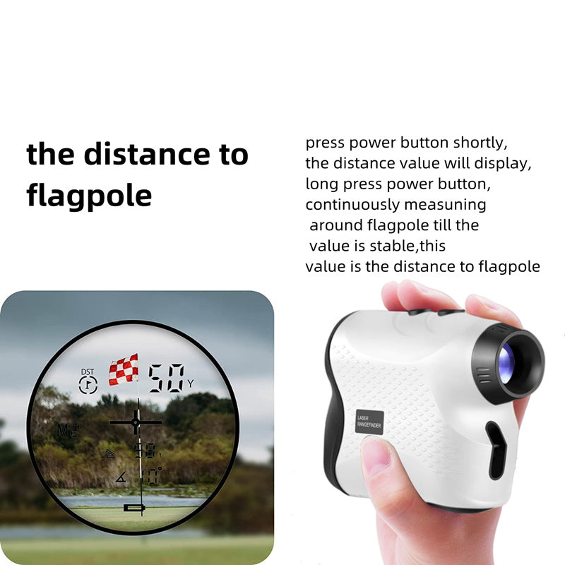 Long Range Laser Rangefinder - 5-500 Yards, Pinpoint Accuracy, Ergonomic Design(White) V888-ELOSUNG35723