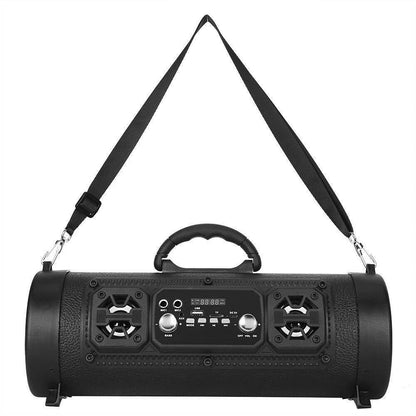 Portable Wireless Speaker - FM Radio, USB/TF Playback, AUX Input, Microphone Support & 2000mAh Battery(black) V888-ELOSUNG35728