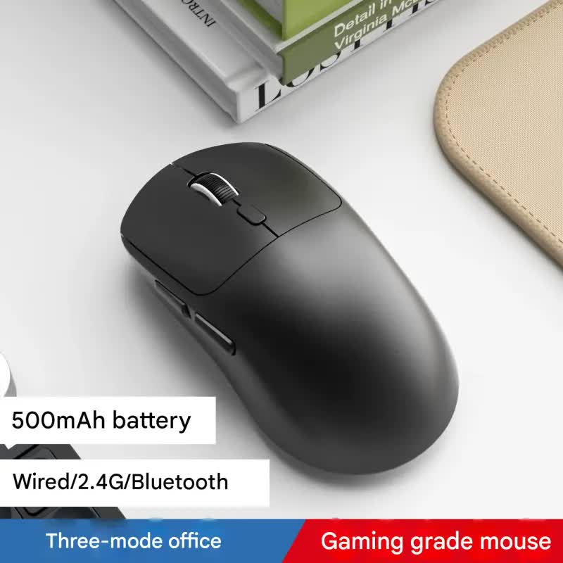 75g Ultra-Lightweight Tri-Mode Wireless Gaming Mouse - 1000Hz Polling Rate, 120-Hour Battery(black) V888-ELOSUNG35731