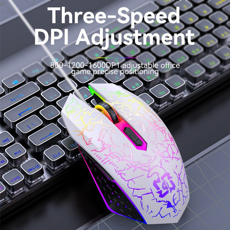 Ergonomic Dual-Mode Wireless Gaming Mouse - Mute Buttons, Adjustable DPI, Rechargeable, Multi-Assist V888-ELOSUNG35736