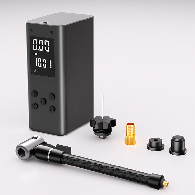Mini Portable Electric Air Pump - 100 PSI, Digital Display, 50s Fast Inflation, USB Rechargeable(black) V888-ELOSUNG35737