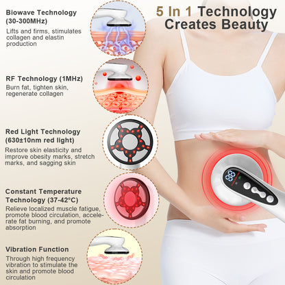 Advanced Multi-Technology Body Contouring Device - 5-in-1 Skin Firming, Muscle Toning & Rejuvenation V888-ELOSUNG35744
