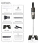 Cordless 2-in-1 Handheld & Stick Vacuum Cleaner with Detachable Water Tank & Dust Mite Remover(black) V888-ELOSUNG35745