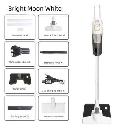 Cordless 2-in-1 Handheld & Stick Vacuum Cleaner with Detachable Water Tank & Dust Mite Remover(white) V888-ELOSUNG35746