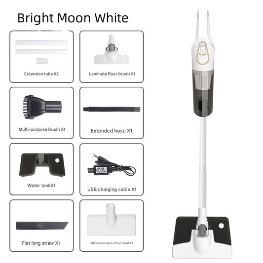 Cordless 2-in-1 Handheld & Stick Vacuum Cleaner with Detachable Water Tank & Dust Mite Remover(white) V888-ELOSUNG35746