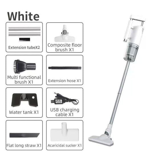 Cordless 2-in-1 Handheld & Stick Vacuum Cleaner - Powerful Suction, Washable Filter, Multi-Tool Kit(White) V888-ELOSUNG35747