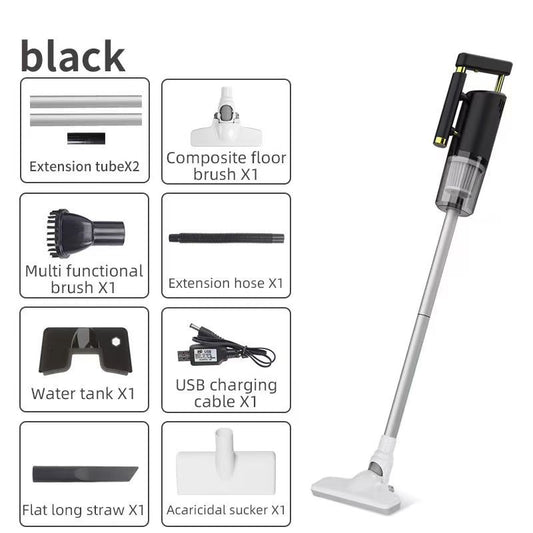 Cordless 2-in-1 Handheld & Stick Vacuum Cleaner - Powerful Suction, Washable Filter, Multi-Tool Kit(black) V888-ELOSUNG35748