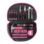 63-Piece Essential Home Repair Tool Kit with Portable Zipper Case(pink) V888-ELOSUNG35759