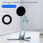 2-in-1 Magnetic Folding Stand for Phones & Tablets - Adjustable Aluminum Desktop & Handheld Holder(silver) V888-ELOSUNG35768