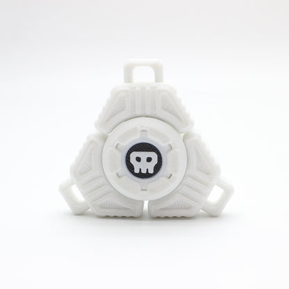 Two Sci-Fi Triangular Keychain Fidget Spinner - 3D Printed EDC Stress Relief Toy(white) V888-ELOSUNG35769