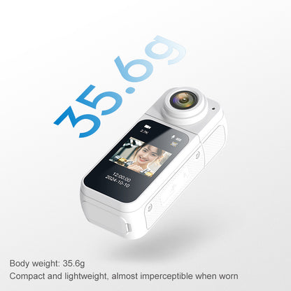 Thumb-Sized 2.7K Camera with 180 Rotatable Lens & Magnet Mount - Capture Your World Hands-Free(black+128G) V888-ELOSUNG35781