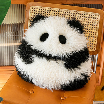 Super Soft Animal Sphere Plush Pillow - 38cm Decorative Throw Cushion for Sofa & Bed(panda) V888-ELOSUNG35788