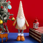 Retractable Leg Christmas Gnome Plush - Adjustable Standing Holiday Decoration(brown) V888-ELOSUNG35791