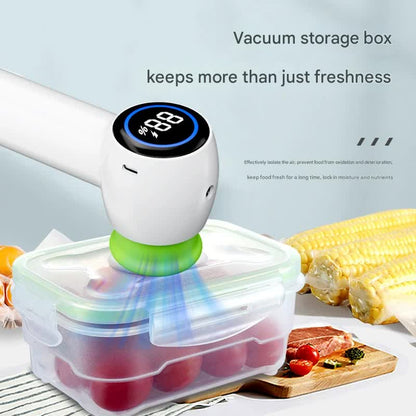 Multi-Function Handheld Vacuum Sealer & Inflator with LED Display - For Food Storage, Jars, Bags & V888-ELOSUNG35803