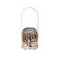 Portable Christmas LED Lantern - Dimmable, 3 Color Temps, 5200mAh Battery & Memory Function(Silver) V888-ELOSUNG35807