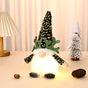 Light-Up Christmas Gnome Plush Doll with Sequin Hat & Antlers - Festive LED Tabletop Decoration(gold) V888-ELOSUNG35810