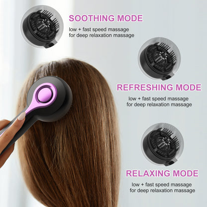 Electric Scalp Massager & Essential Oil Applicator Brush - 360 Kneading, 3 Modes, USB-C Rechargeable(grey) V888-ELOSUNG35827