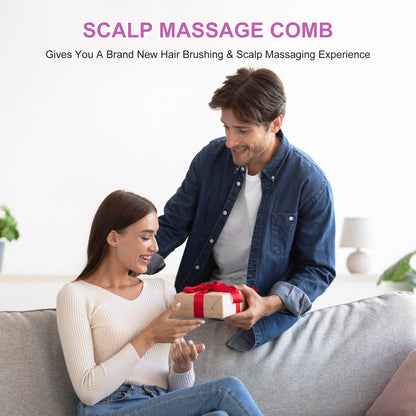 Electric Scalp Massager & Essential Oil Applicator Brush - 360 Kneading, 3 Modes, USB-C Rechargeable(grey) V888-ELOSUNG35827