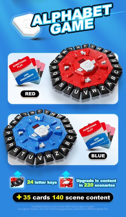 2pc Electronic Alphabet Categories Game - Fast-Paced Word Challenge for Family Fun(blue) V888-ELOSUNG35830