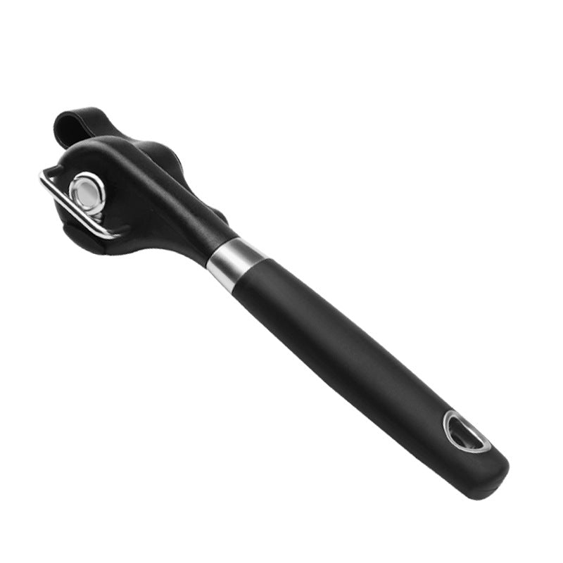 2pc Multifunctional Safe-Cut Can Opener - Smooth Edge, Ergonomic Handle(black) V888-ELOSUNG35832