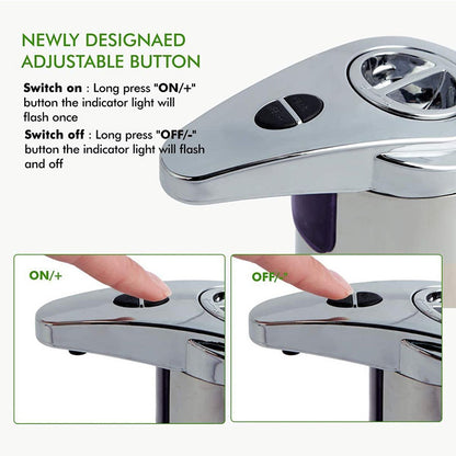 Touchless Automatic Soap Dispenser - Stainless Steel, Adjustable Volume, Infrared Sensor for Kitchen & V888-ELOSUNG35834