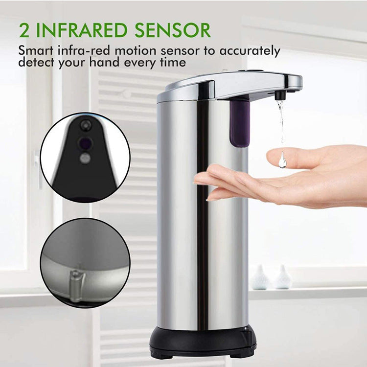 Touchless Automatic Soap Dispenser - Stainless Steel, Adjustable Volume, Infrared Sensor for Kitchen & V888-ELOSUNG35834