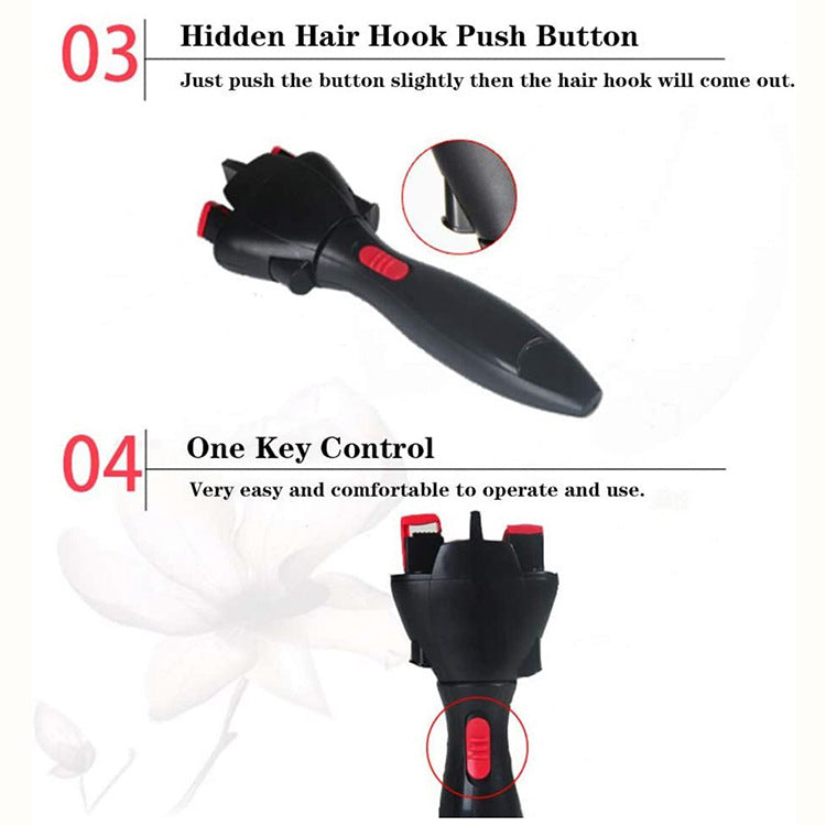 Automatic Hair Braiding Tool - Bi-Directional Rotation, Quick Twist Styling for Braids & Handmade V888-ELOSUNG35836
