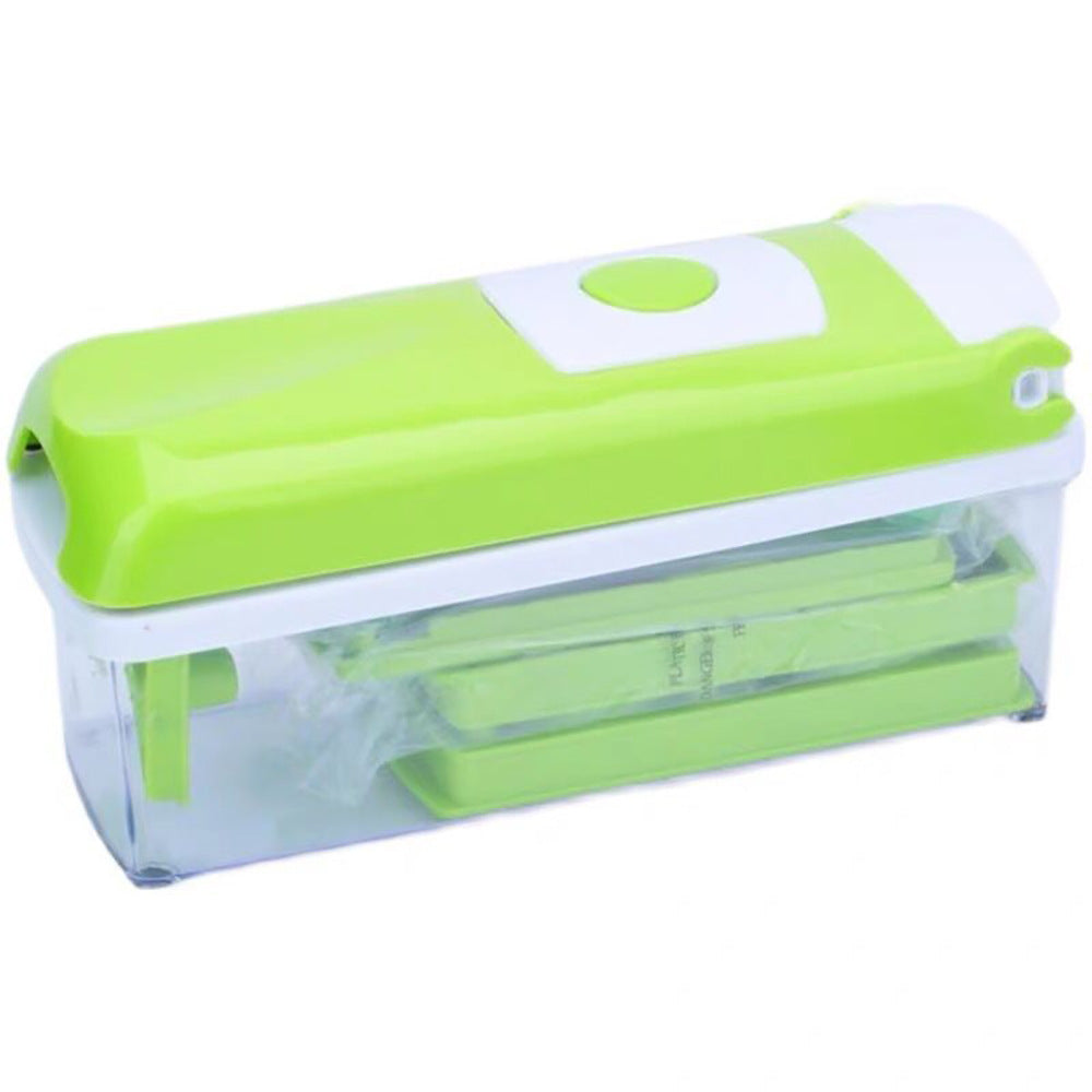 Multi-Functional Vegetable Chopper & Slicer Set - Dicer, Grater with Food Container & Peeler(green) V888-ELOSUNG35837