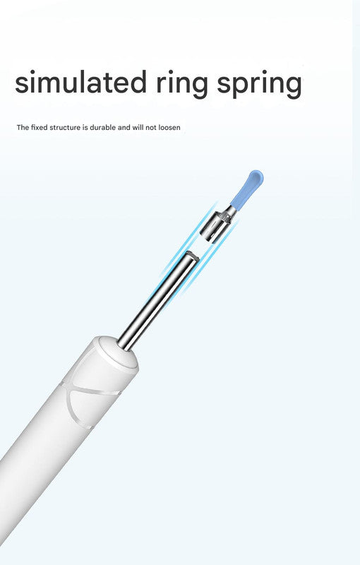 All-in-One Wireless Visual Ear Cleaner Kit with 4.3" IPS Display Screen(white) V888-ELOSUNG35839