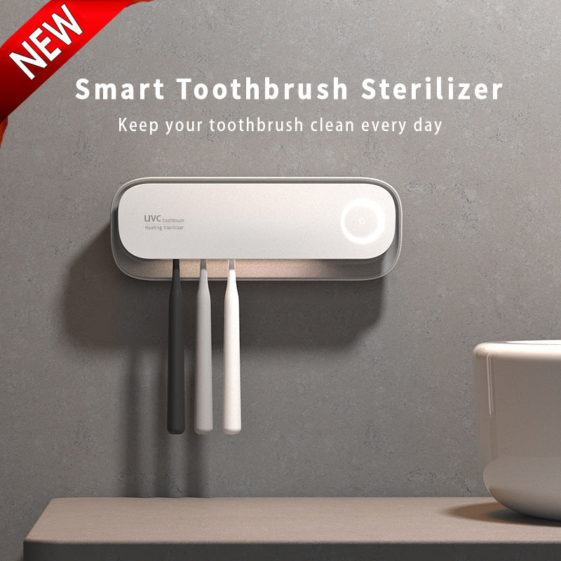 Smart UVC Toothbrush Sterilizer & Holder with Heat Drying, Radar Sensor Night Light(white) V888-ELOSUNG35840