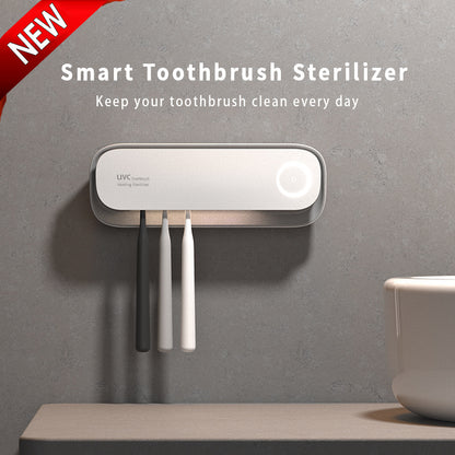 Smart UVC Toothbrush Sterilizer & Holder with Heat Drying, Radar Sensor Night Light(white) V888-ELOSUNG35840