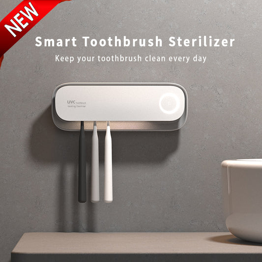 Smart UVC Toothbrush Sterilizer & Holder with Heat Drying, Radar Sensor Night Light(white) V888-ELOSUNG35840