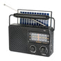 Portable Solar Powered 3-Band AM/FM/SW Radio with Bluetooth Speaker & Multiple Charging Options(black) V888-ELOSUNG35842