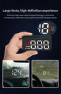 Compact OBD2 Car Head-Up Display (HUD) - Digital Speedometer with 5 Alarm Functions & Adaptive V888-ELOSUNG35849