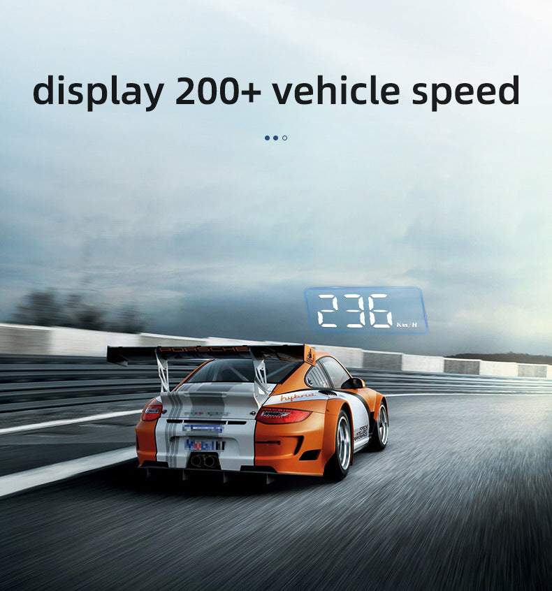 Compact OBD2 Car Head-Up Display (HUD) - Digital Speedometer with 5 Alarm Functions & Adaptive V888-ELOSUNG35849