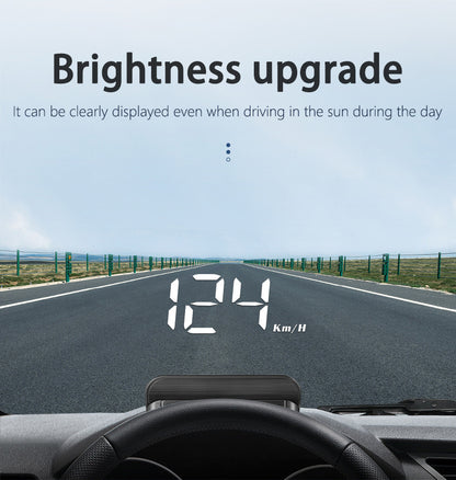 Compact OBD2 Car Head-Up Display (HUD) - Digital Speedometer with 5 Alarm Functions & Adaptive V888-ELOSUNG35849
