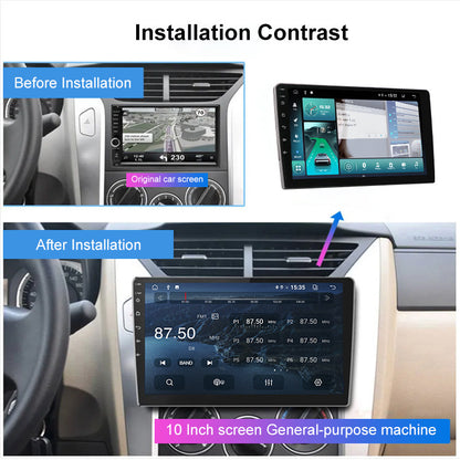 Universal 7-Inch Android Car Stereo GPS Navigator - QLED HD Touchscreen, 2GB RAM 32GB ROM, WiFi, Bluetooth V888-ELOSUNG35850