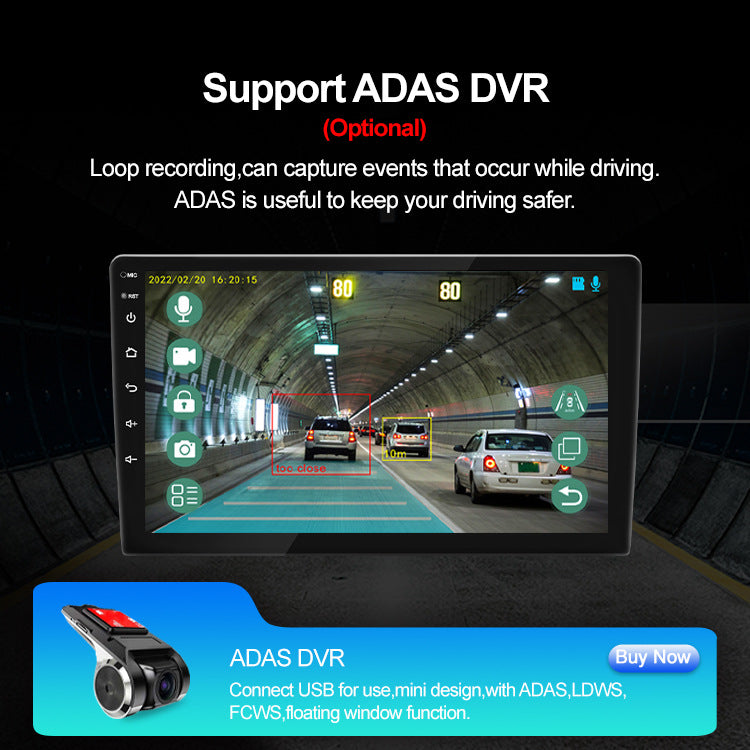 Universal 7-Inch Android Car Stereo GPS Navigator - QLED HD Touchscreen, 2GB RAM 32GB ROM, WiFi, Bluetooth V888-ELOSUNG35850