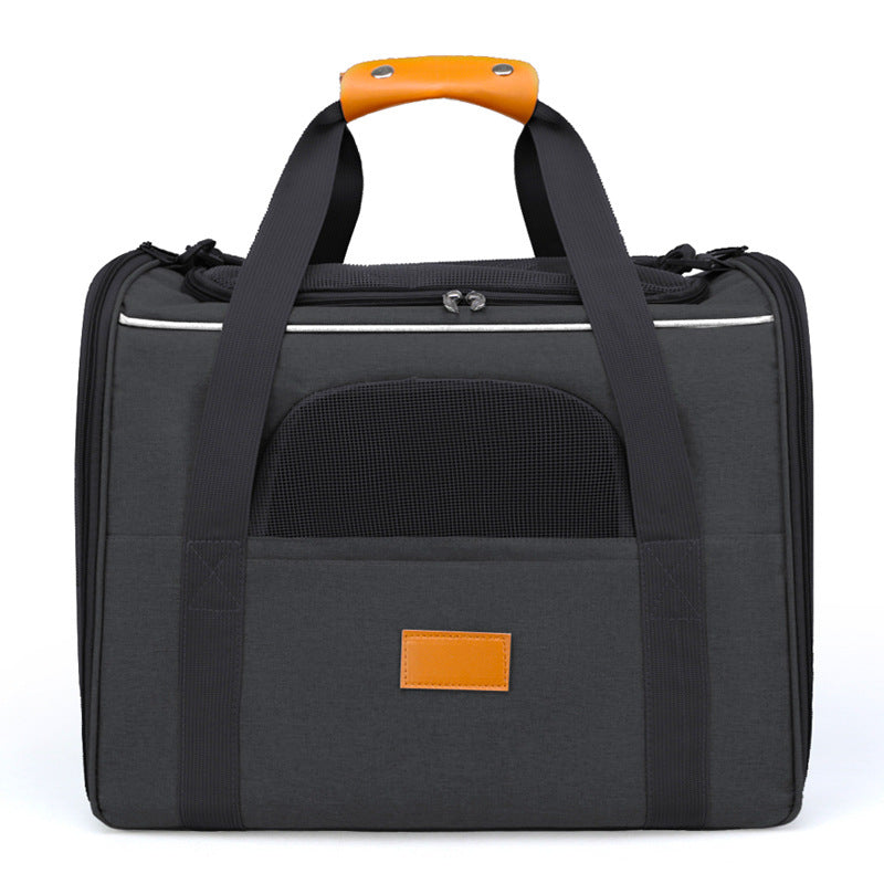 Foldable Soft-Sided Pet Carrier for Travel - Fits Cats & Small Dogs Under 6kg, with Removable Plush Bed & V888-ELOSUNG35853