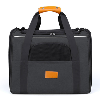 Foldable Soft-Sided Pet Carrier for Travel - Fits Cats & Small Dogs Under 6kg, with Removable Plush Bed & V888-ELOSUNG35853