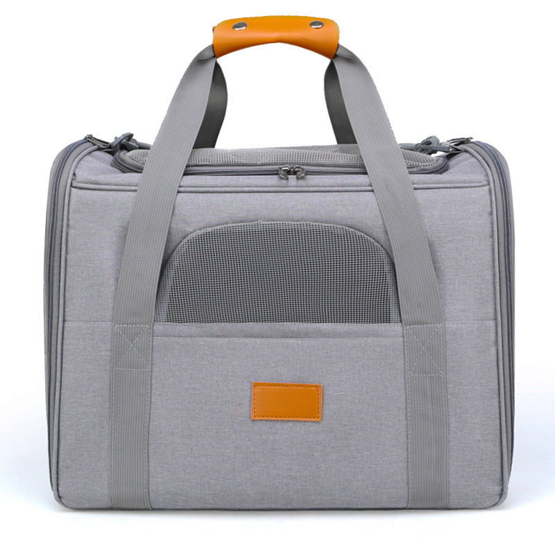 Foldable Soft-Sided Pet Carrier for Travel - Fits Cats & Small Dogs Under 6kg, with Removable Plush Bed & V888-ELOSUNG35854